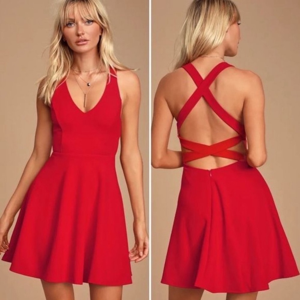 Lulu’s Red Dress NWOT